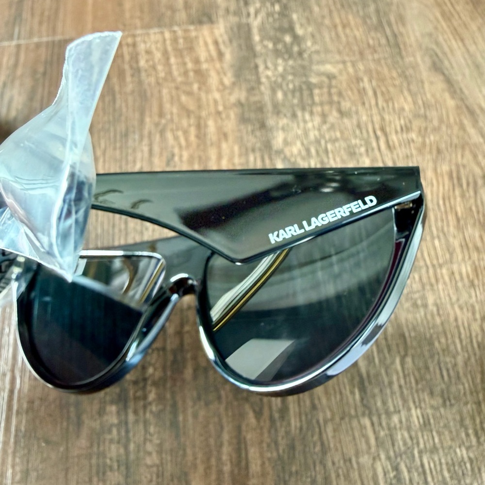 Authentic Karl Lagerfeld Sunglasses Statement Designer Eyewear CatEye Oversized - Picture 4 of 6